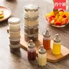 4 Pieces Sauce Squeeze Bottle Plastic Mini Seasoning Box Salad Ketchup Container Outdoor Portable Barbecue Picnic Accessories 2