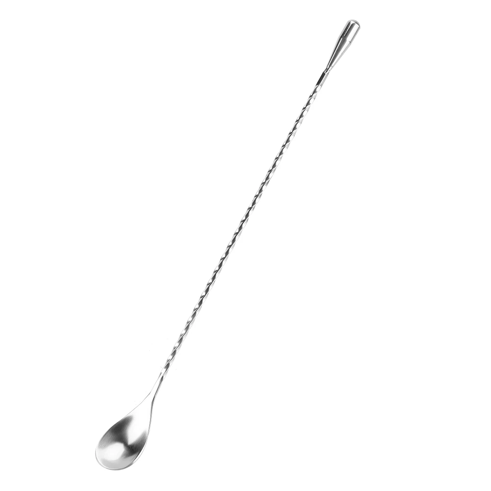Stainless Steel Bar Wine Cocktail Mixing Twist Spoon Long Handle Drink Stirring Tool for Bar Restaurant Pub cocktail spoon cocktail stir sticks