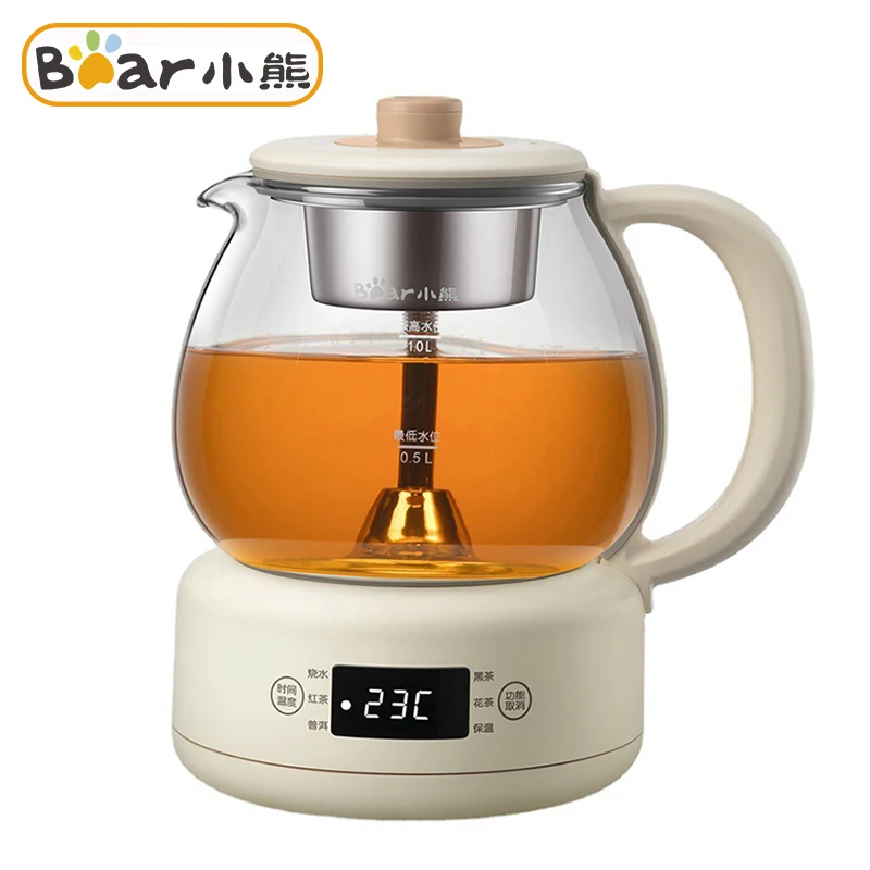 

220V Electric Kettle Health Preserving Pot 1L Portable Stew Cup Boiling Water Tea Pot Heating Cup Mini Kettle for Office Home