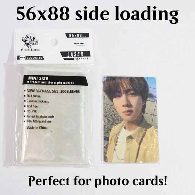 Standard Album Cards Cute Holographic Kpop Photo Cards Foil Shinny Laser Heart Holo Flash Spark Photocards Protectors 56x88mm предзаказ xdinary heroes deadlock album standard ver