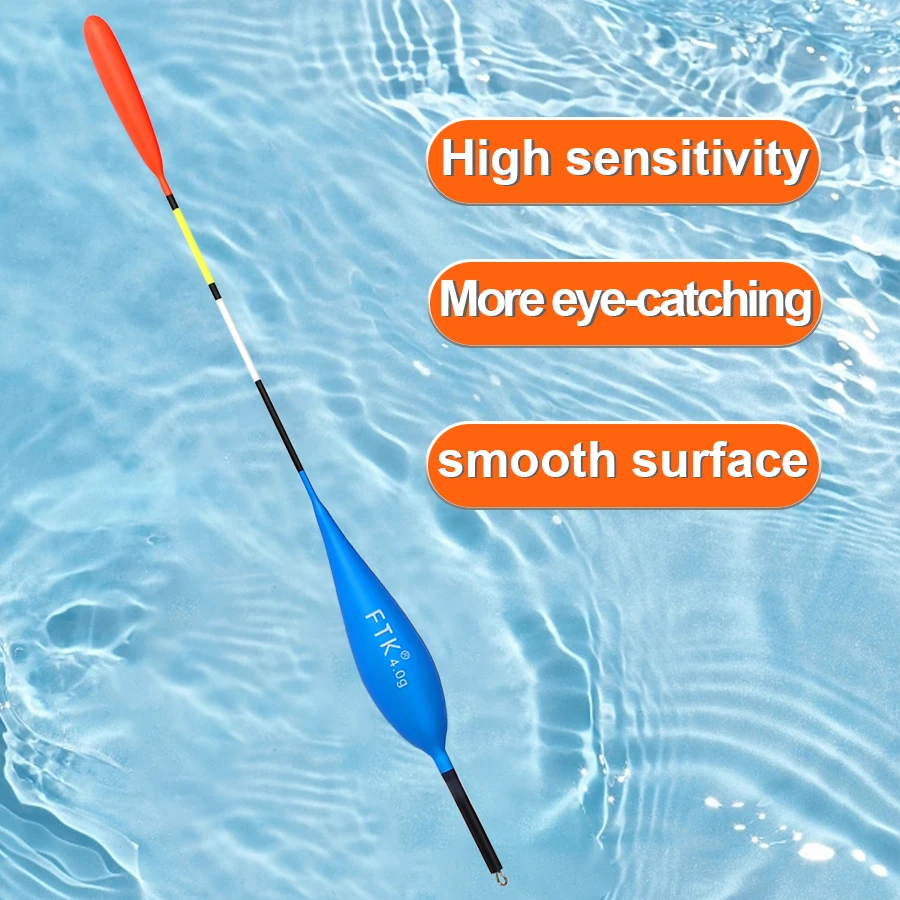 FTK 10Pcs/pack Colourful Fishing Float Size 2g-5g Barguzinsky Fir Floats Vertical Buoy Fishing Float Bobber Fishing Tackle Pesca