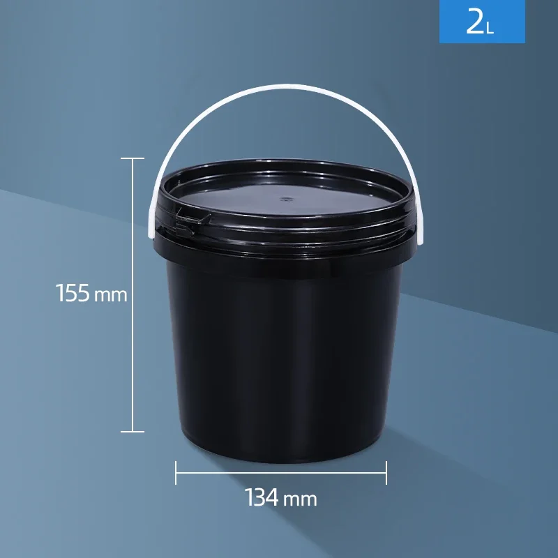 2.5L Food Grade Plastic Bucket with Lid and Handle Leakproof Storage Container for Liquid Oil Honey BPA Free Baby Food Storage