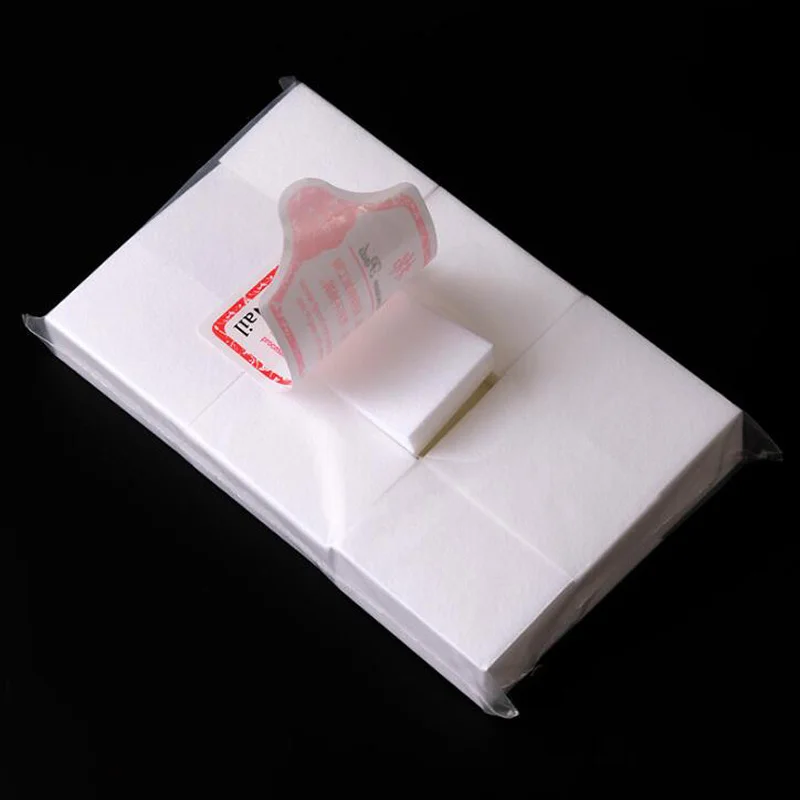 100/500/1000PCS Nail Polish Remover Cotton Lint-Free Wipes Cleaner Paper Pad Manicure Gel Polish Soak Off Remove Cotton Pads 4