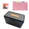 DXAB Colored Index Cards Dividers 3x5 Inches Tabbed Cards Ruled Note Card Dividers Lined Pattern Flashcards Studying Cards 3