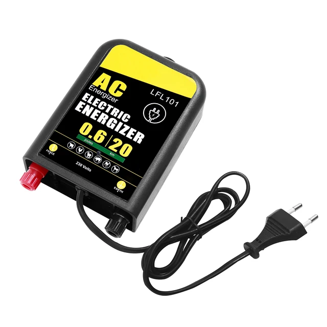 20 Km -Es Elektromos Kerítés Energizer Állattenyésztés Nagyfeszültségű Impulzusvezérlő Vízálló Baromfi Állati