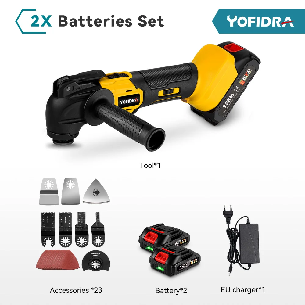 21V Cordless Oscillating Multi-Tool, Variable Speed, With Lithium-Ion  Battery & Charger