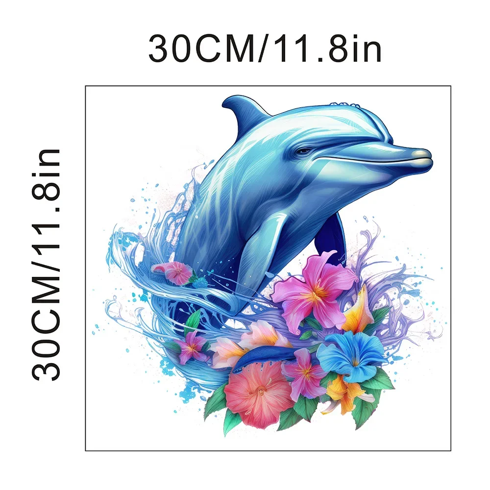 1Pc Ocean Style Dolphin Toilet Cover Sticker