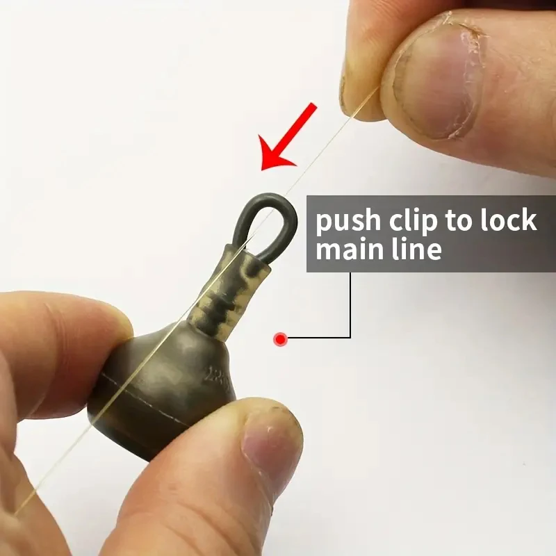 Attaches plombs drop shot YOTOCarp - Clips de retenue pour plombs pêche, fixation ligne sécurisée