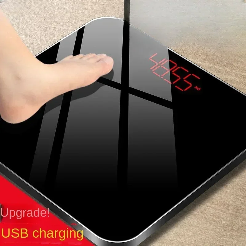 durable rechargeable T1WX Weight scale Weight electronic scale home precision  body scale for girls small intelligent scale 4