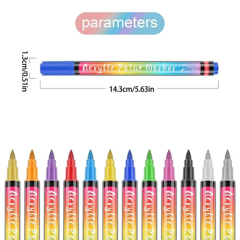L9NB Cats Nails Polish Pens Dog Art Grooming Brush Pen Set Pet Supply 12Color