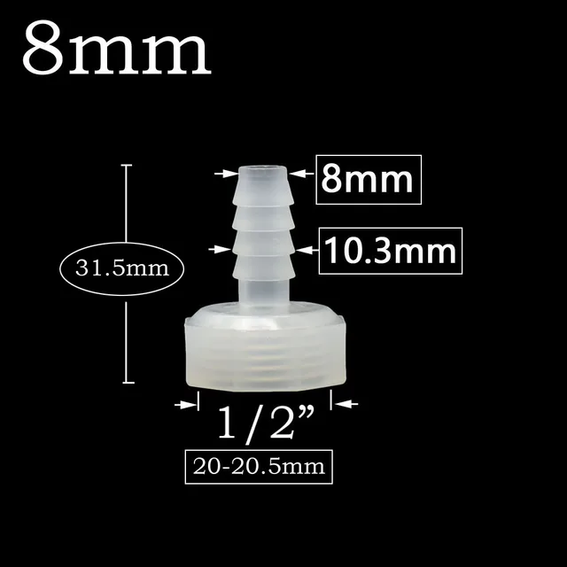 1/2 Hüvelykes Női Szál 4 Mm -Ig 6 8 10 12 14 16 20 -Es Tömlőcsatlakozó Barb Illesztőcső Adapter 1Db - Image 4
