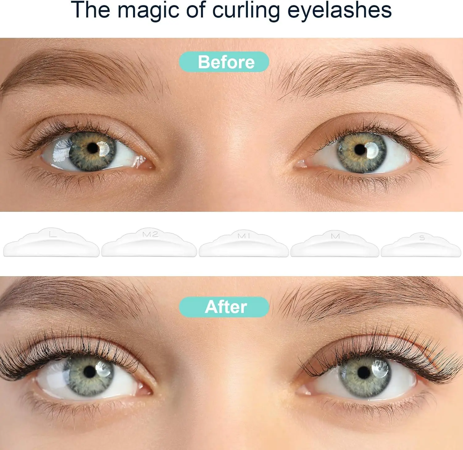 로만사 NEW 재사용 가능 속눈썹 리프트 패드 로드 실리콘 속눈썹 펌 컬러 및 Y자형 속눈썹 브러쉬 펌 컬러 메이크업 도구