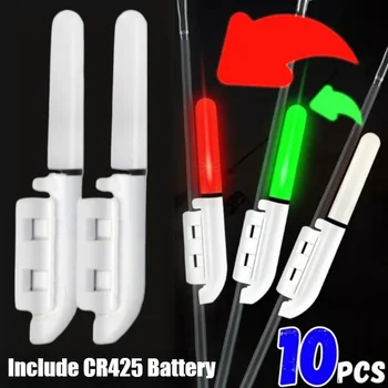 LED Removable Waterproof Fishing Electronic Rod Luminous Light with CR425 Battery Float Tackle Night Rock Fishing Accessorie