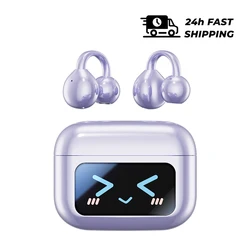 Wireless Ear Clip Earphones with Real - Time Translation and Touch Controls (Purple - Ai)
