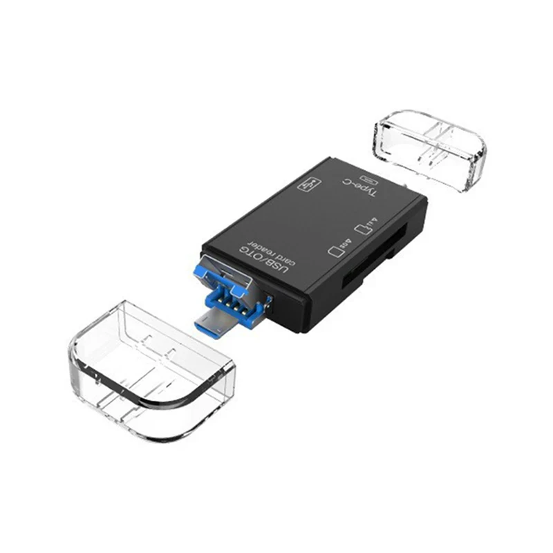 6 in 1 USB/마이크로 USB/타입 C to SD TF 카드 어댑터 OTG SD/TF 카드 리더 USB 3.0 USB C 카드 리더 노트북 PC 액세서리