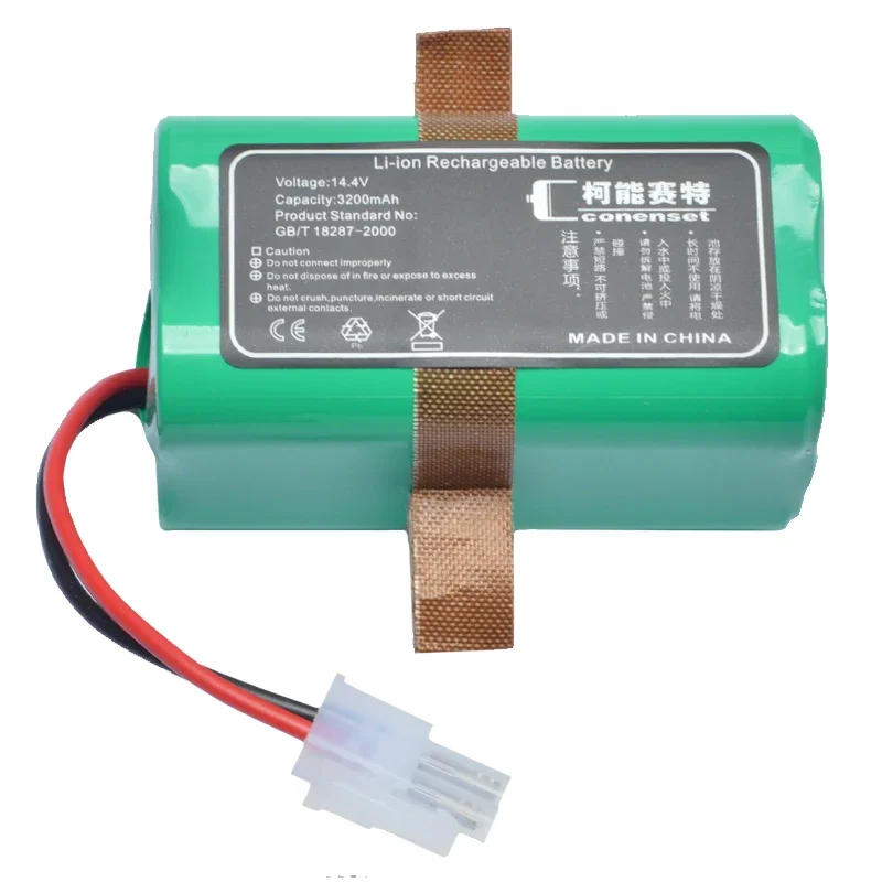 Tecmana Batteria da 14,4 V per iLife A4, A4s, A6, V7, V7s Plus, V7s Pro, X620, Y8H4 aspirapolvere Home Cleaner