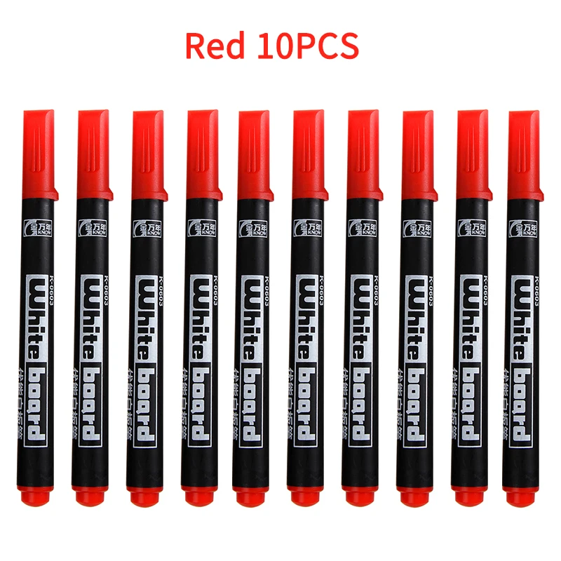 Premium Fine Point Black Dry Erase Markers - Low Odor for School, Office, and Home