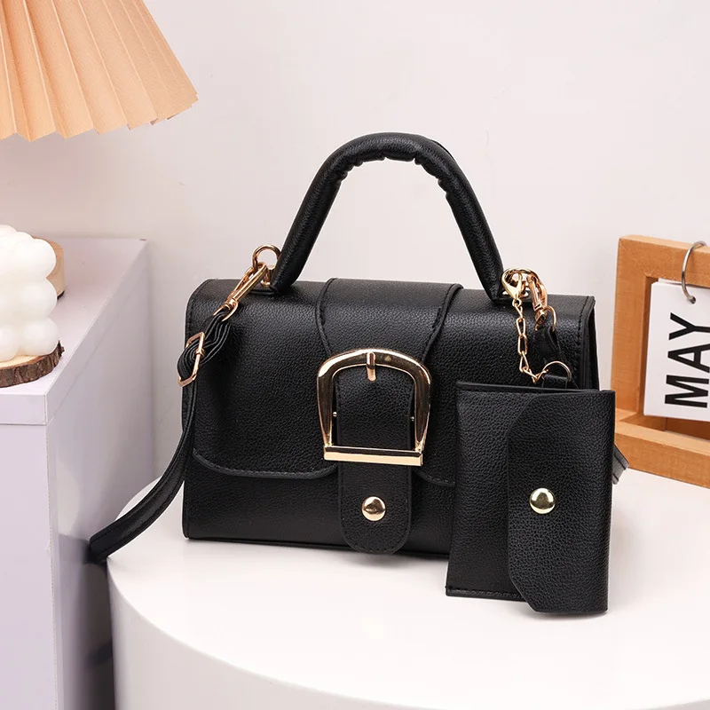 Borse a tracolla quadrate alla moda per donna, borsette e portamonete piccoli, borse a tracolla in pelle PU per uso quotidiano, pendolarismo, regali - immagine 3