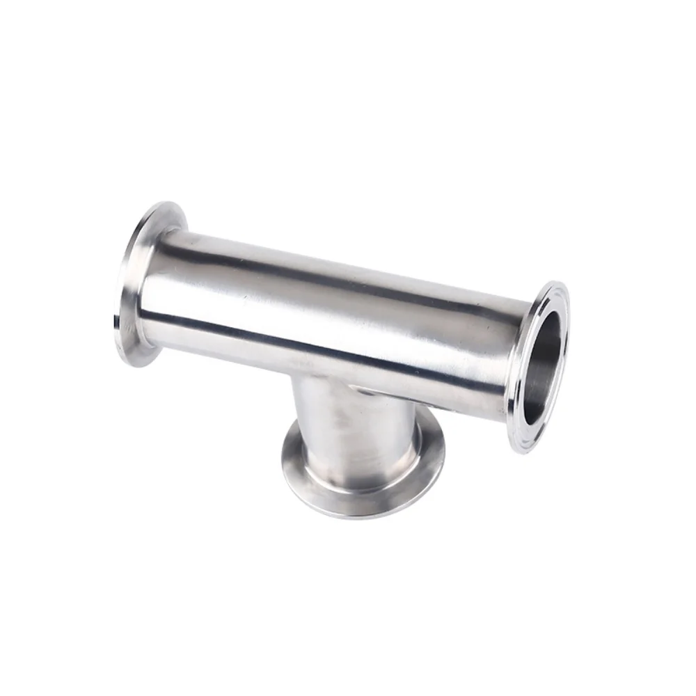 2"(51mm)OD64mm,Sanitary Tri Clamp 3 Way Tee Connector Pipe Fitting For Homebrew,Stainless Steel SS304