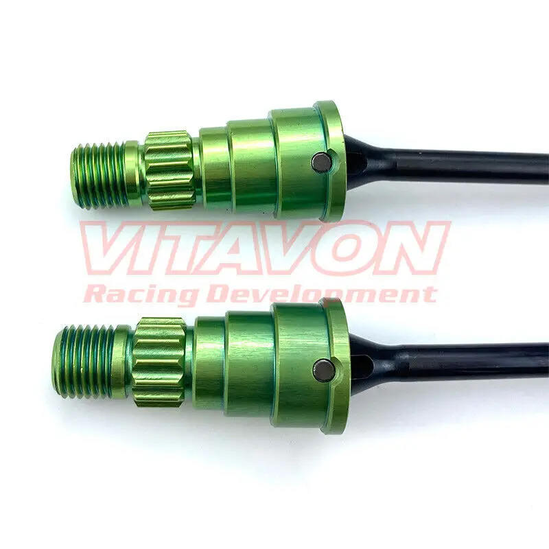 Accessori Traxxas 1:5 Coppia Di Drive Cup In Acciaio VITAVON Per Traxxas XRT E X-MAXX 8S - 4 Slot, Nero Drive Cup Vitavon Traxxas