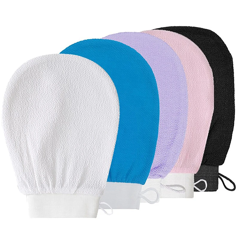 Exfoliating Scrubber Exfoliating Shower Scrubber Shower Scrub Mitt Exfoliating Bath Glove Moroccan Shower Exfoliating Glove Hammam Bath Body Cleaning Scrub Massage Mitt Kessa Peeling Towel Glove