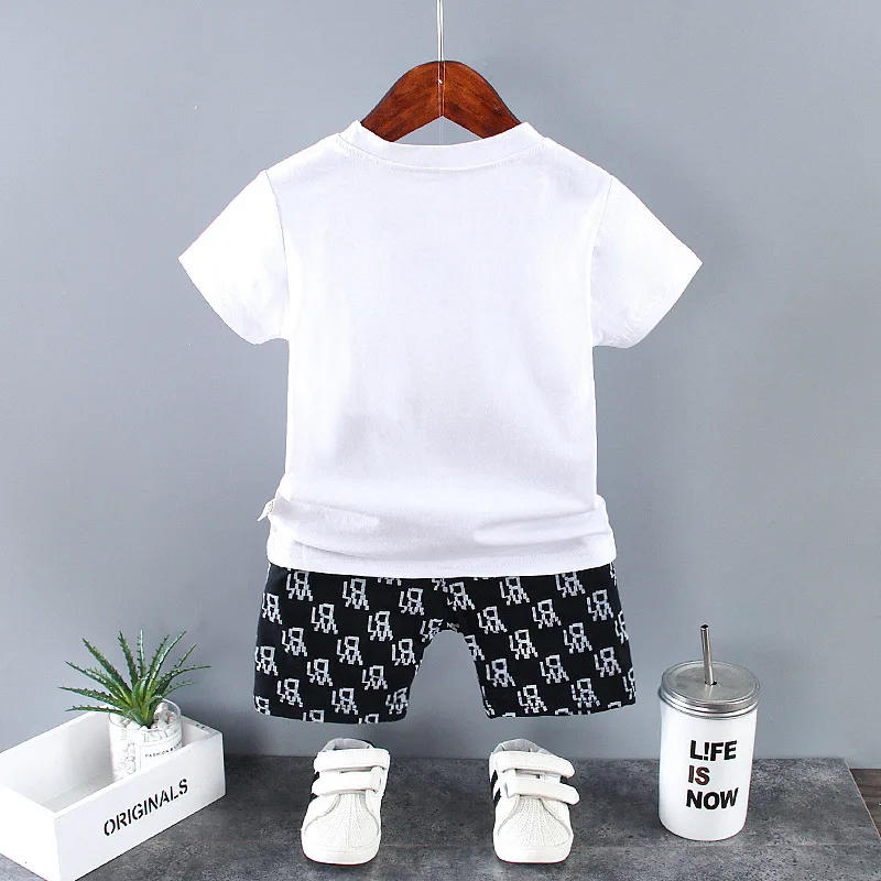 Fall Baby Boy Clothes 1 to 2 Years Handsome Cartoon Letter Sleeveless Vest  + T-shirts + Pants Toddler Outfits Kids Tracksuits - AliExpress