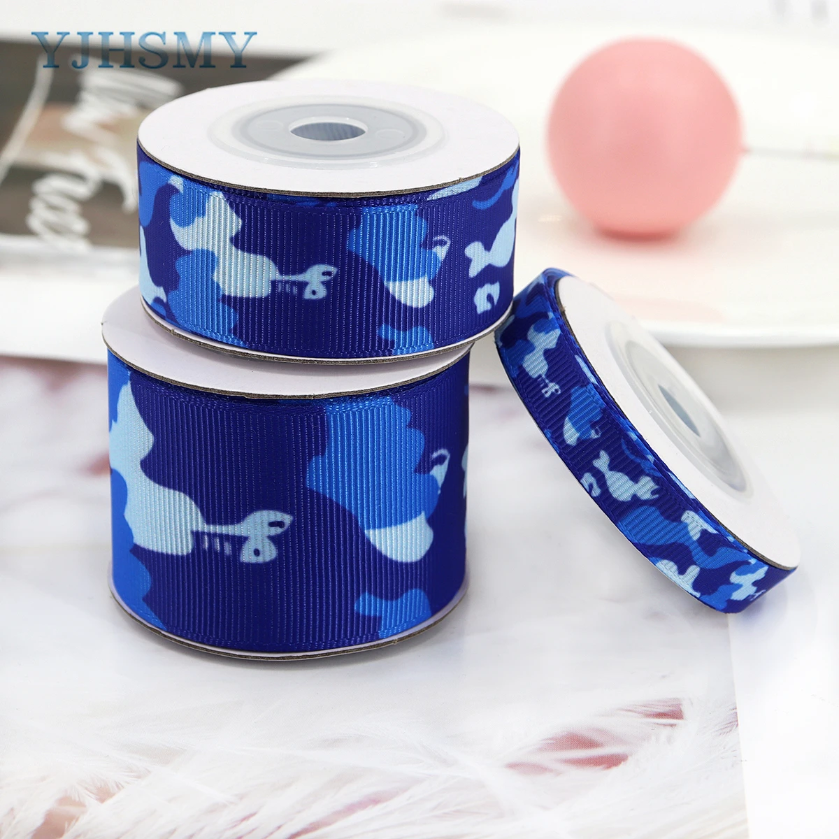 Blauwe Camouflage Print Geweven Lint Camo Lint Wikkel Camouflage Lint  Polyester Stof Linten Voor Krans Strik Diy Ambachten - AliExpress, image size:1200x1200