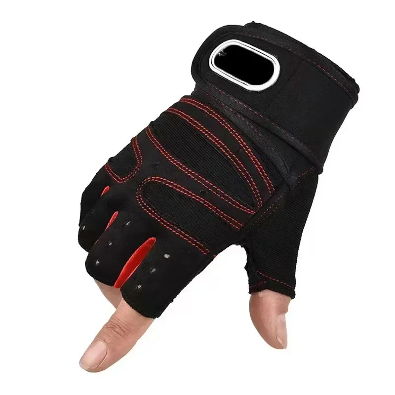 Gym Gloves for Men Women Fitness Weight Lifting Wristband Gloves Body Building Training Sports Exercise Cycling Glove Shockproof 5