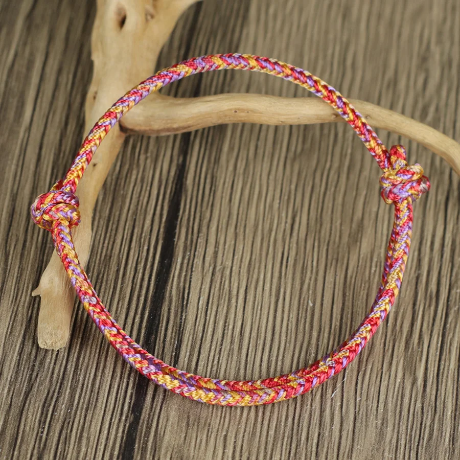 Handmade Ethnic Cord Chain Bracelet for Women