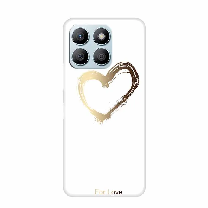 Clear Silicone Phone Case with Lovely Patterns - Transparent Protective Cover