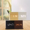 Cube Voice Control Led Alarm Clock Decorative Clock Ornaments Art Crafts Supplies for Home Bedroom Dormitory 2