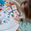 Kids Montessori Facial Expression Game Emotional Change Toys With 9pcs Cards Preschool Learning Educational Toys 4