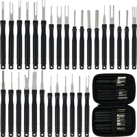 30Pcs Terminal Removal Tool Kit Depinning Tool Electrical Connector Pin Removal Car Optional Wire Terminal Removal Tools 1
