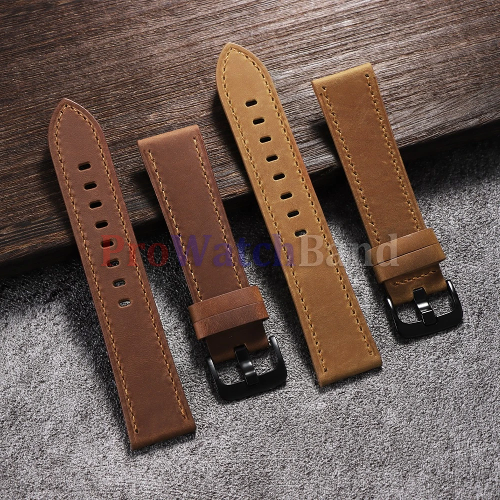 Premium Calfskin Leather Watch Straps - Multiple Colors and Sizes Available