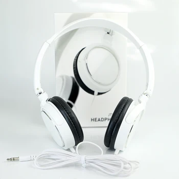 Cuffie cablate da 3,5 mm Cuffie regolabili pieghevoli Bass Stereo Auricolari musicali di moda Forniture per host MP3 Tutti gli smartphone