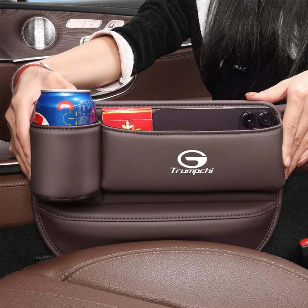 

For GAC Trumpchi GS8/GS5/GS7/GS4/M6/M8 Car Central Console Seat Gap Slit Storage Box paper bag Organizer Storage Knapsack Trim