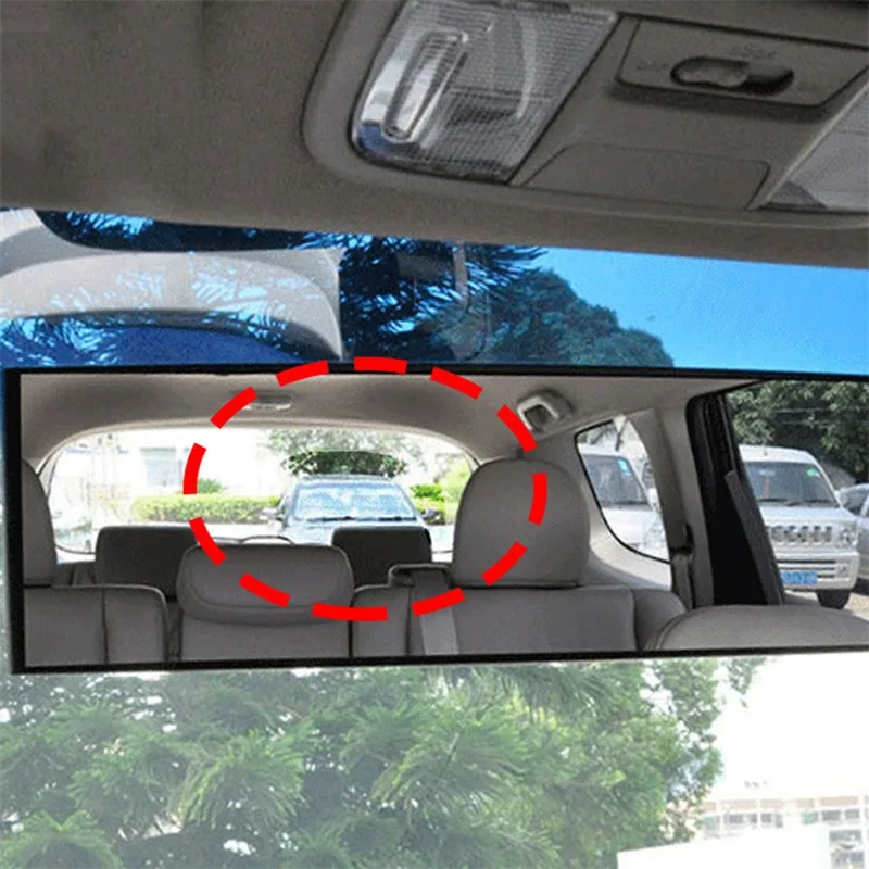 Car Mirror Interior Rearview Mirrors Universal Auto Rear View Mirror Anti-glare Wide-angle Surface Blue Mirror Auto Accessories