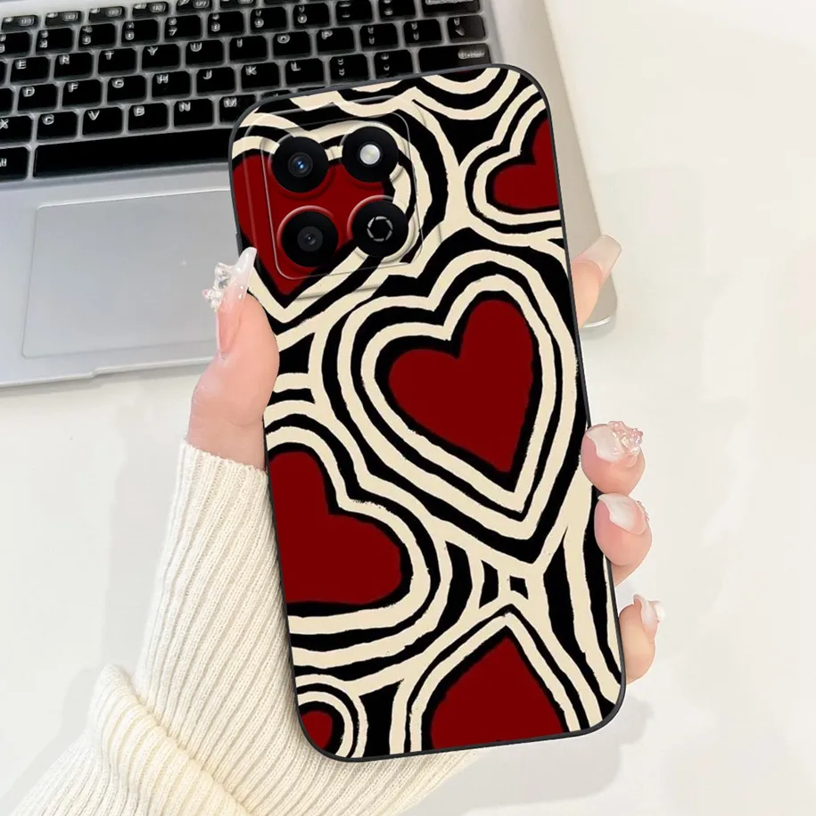 Shockproof Fashion Bowknot Marble Soft Liquid Silicone Case