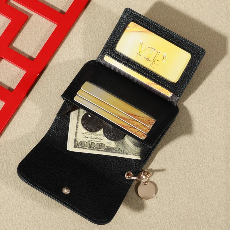 Nuovo portafoglio da donna in stile coreano, portamonete semplice in tinta unita, borsa portatile per carte di credito - immagine 4