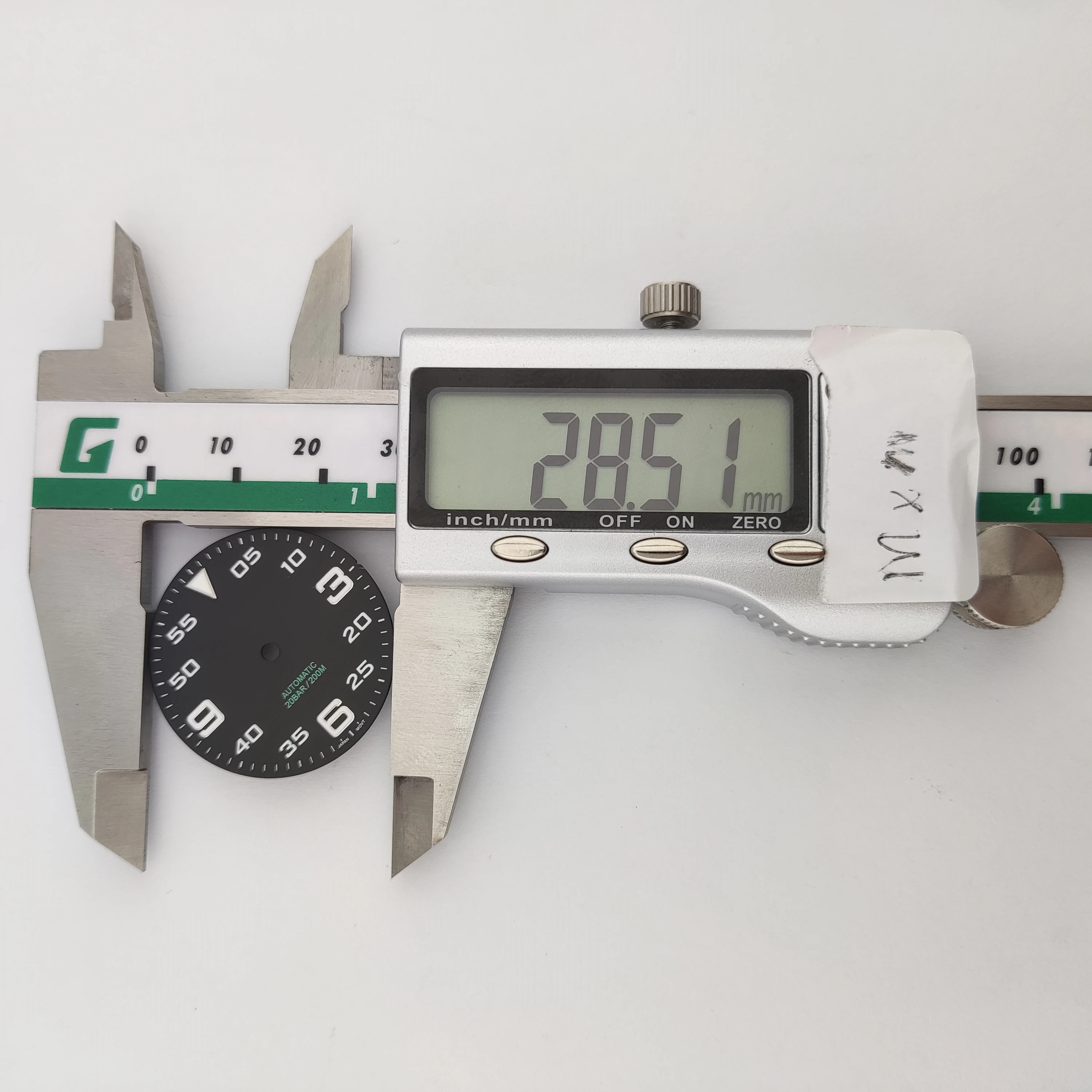 Green-Illuminated 28.5mm Watch Dial Accessory
