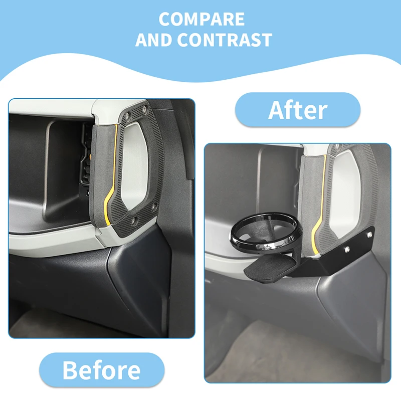 Sukemichi Sunglass Holder For Bronco, Sunglasses Holder Sun Visor Organizer Sun Visor Glasses Box For Ford Bronco Accessories 2021 2022 2023 2024 2025 2 Door 4 Door, Black - View #10