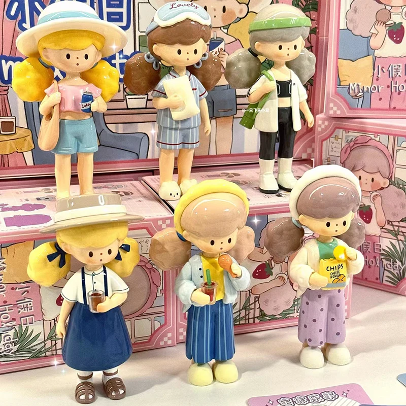 

Genuine Molinta Small Holiday Series Figure New Molinta Collection Pvc Model Statue Cute Kawaii Action Figurine Desk Decor Toys