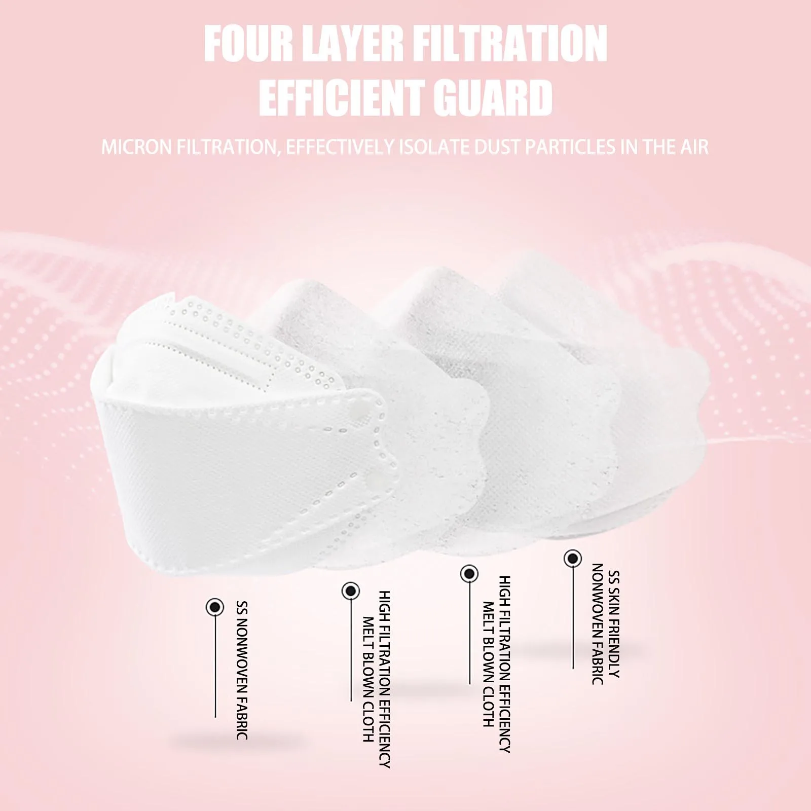 Candy Color Mascarillas FFP2 KN95 Masks Children 4 layers Mascarilla FFP2 Infantil 10pcs