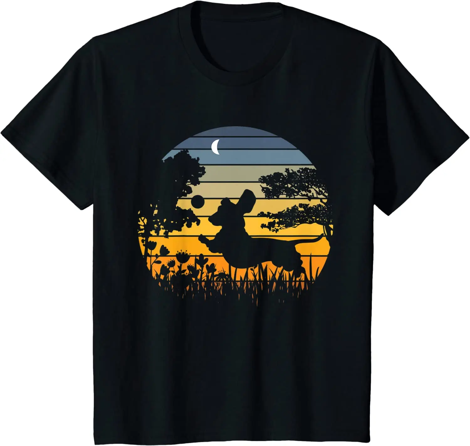 

Dachshund Wiener Dog Sunset Hawaii Pets Lover T-Shirt for Men Women Oversized T Shirt Mens T Shirts Vintage T Shirt Casual