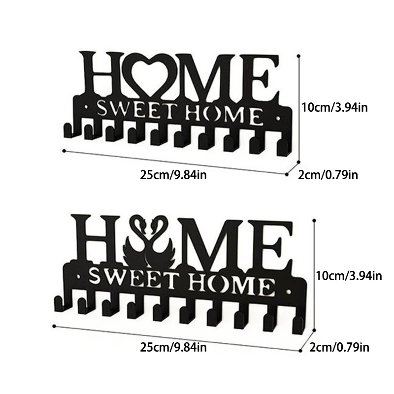 Metal Wall-Mounted Key Holder – Simple Home Supply