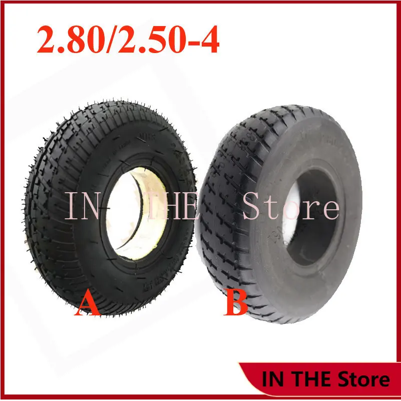 

Free shipping 9 Inch Non inflatable Solid tire 2.80/2.50-4 Tyre for Electric Scooter Trolley Trailer and Wheelchair