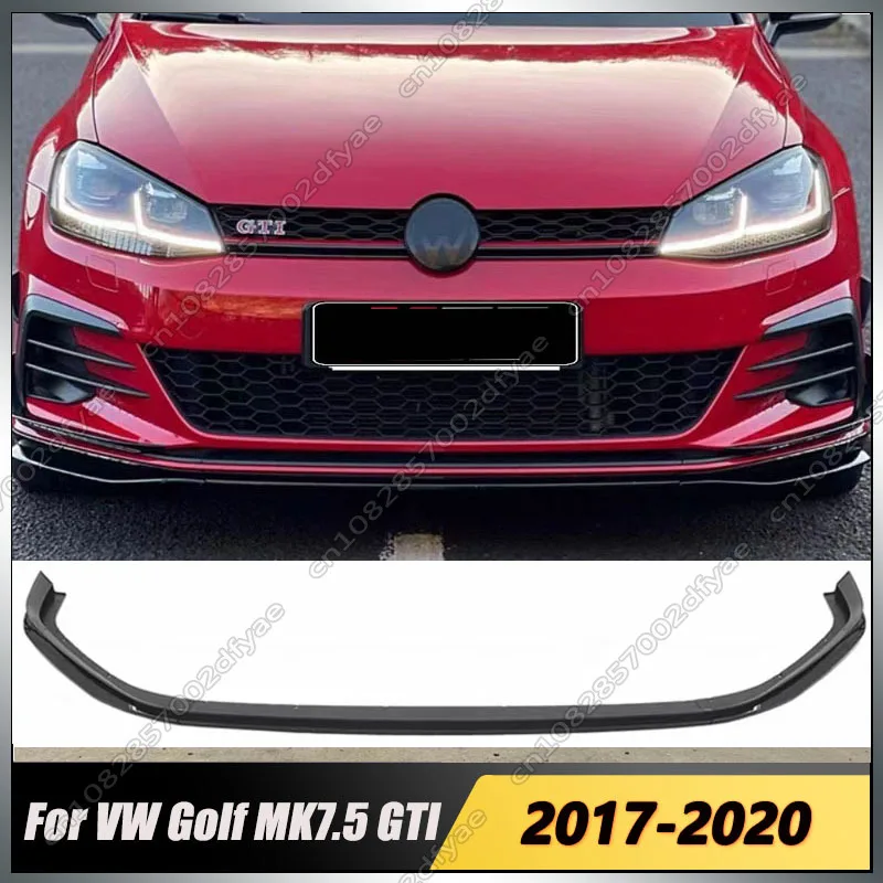 Kit Labbro Splitter Paraurti Anteriore Tcr Nero Lucido A 3 Stadi Per Volkswagen Golf Mk7.5 Gti 2017 2018 2019 2020