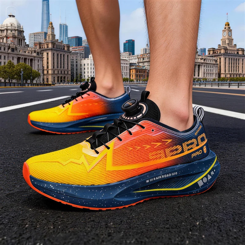 Unisex Breathable Mesh Running Shoes with Shock-Absorbing Sole