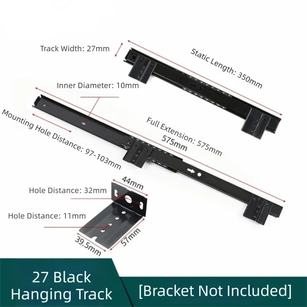Premium Ball Bearing Drawer Runners - Full Extension, Adjustable, Low-Noise Glides