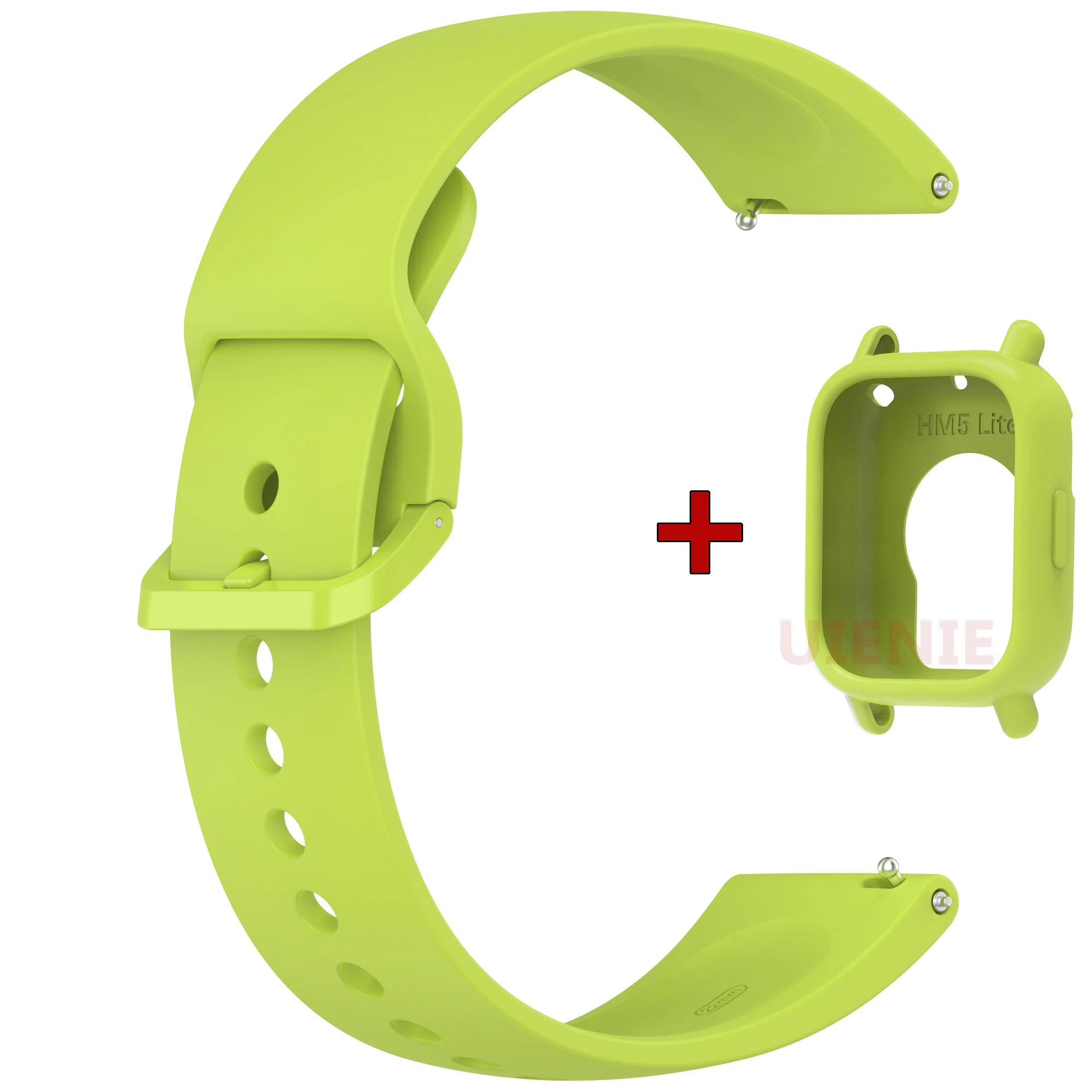 Silicone Sport Watchband with Case